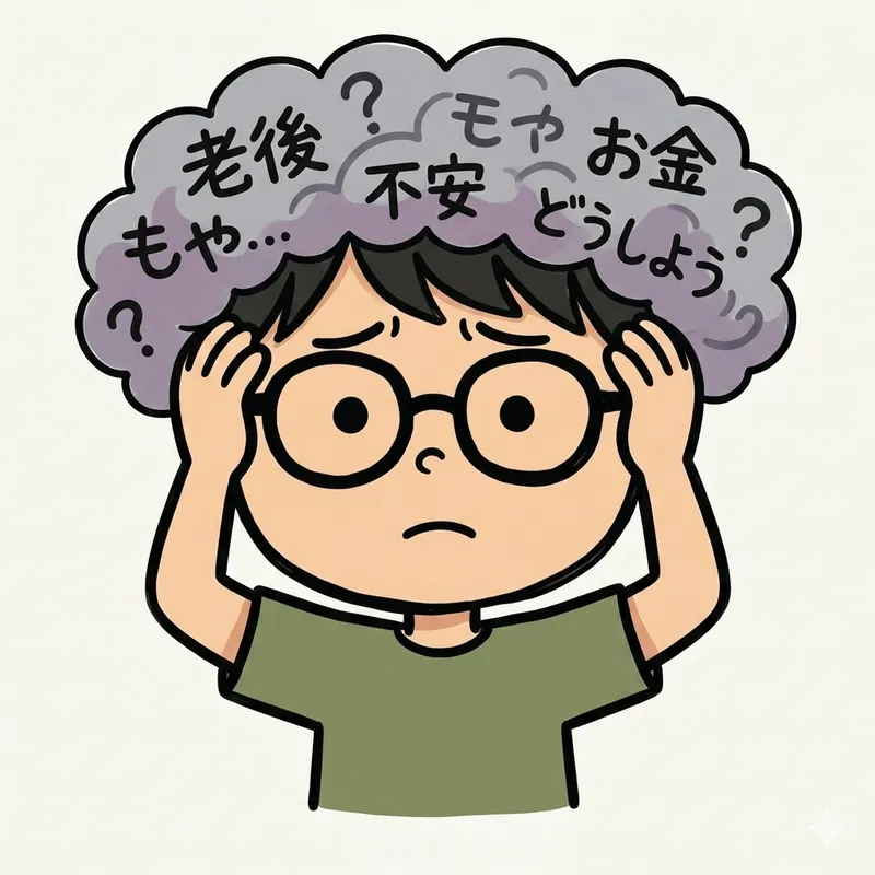 老後の不安を感じるサラリーマン釣り人