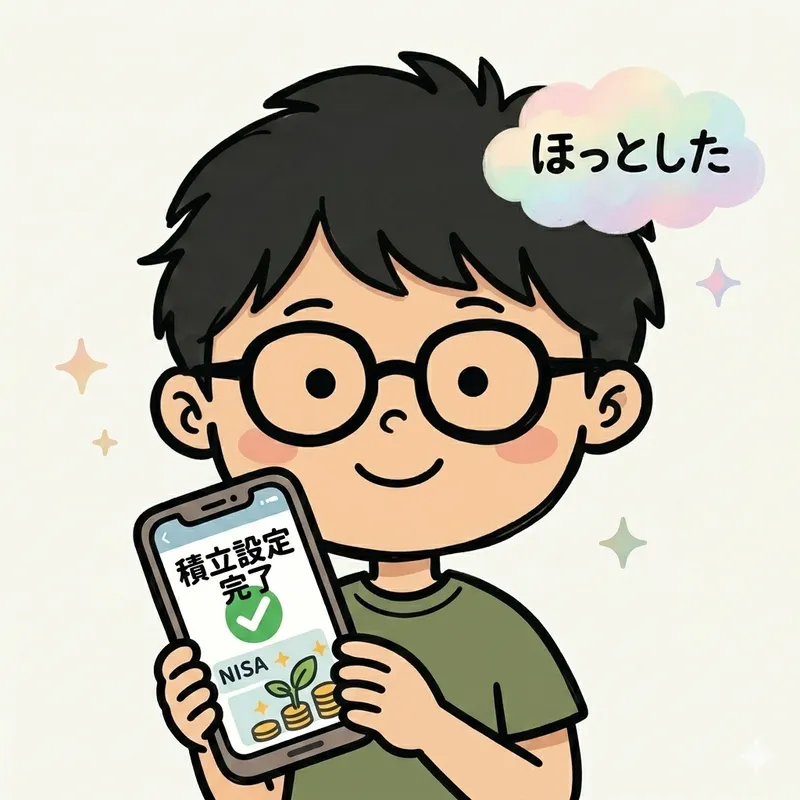 NISAを始めて安堵する釣り人