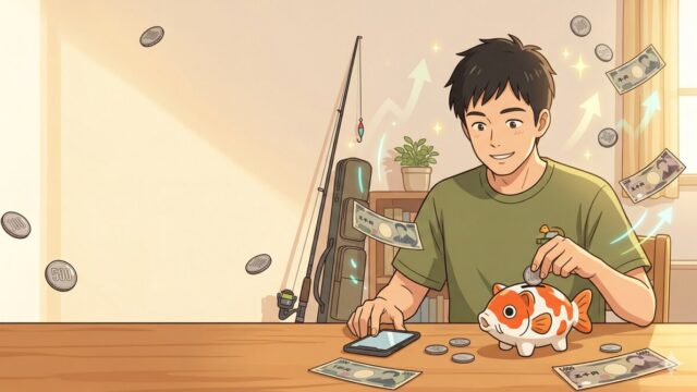 スマート家電のある快適な部屋のイラスト