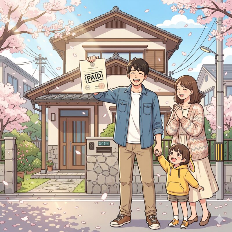 住宅ローン完済の家族